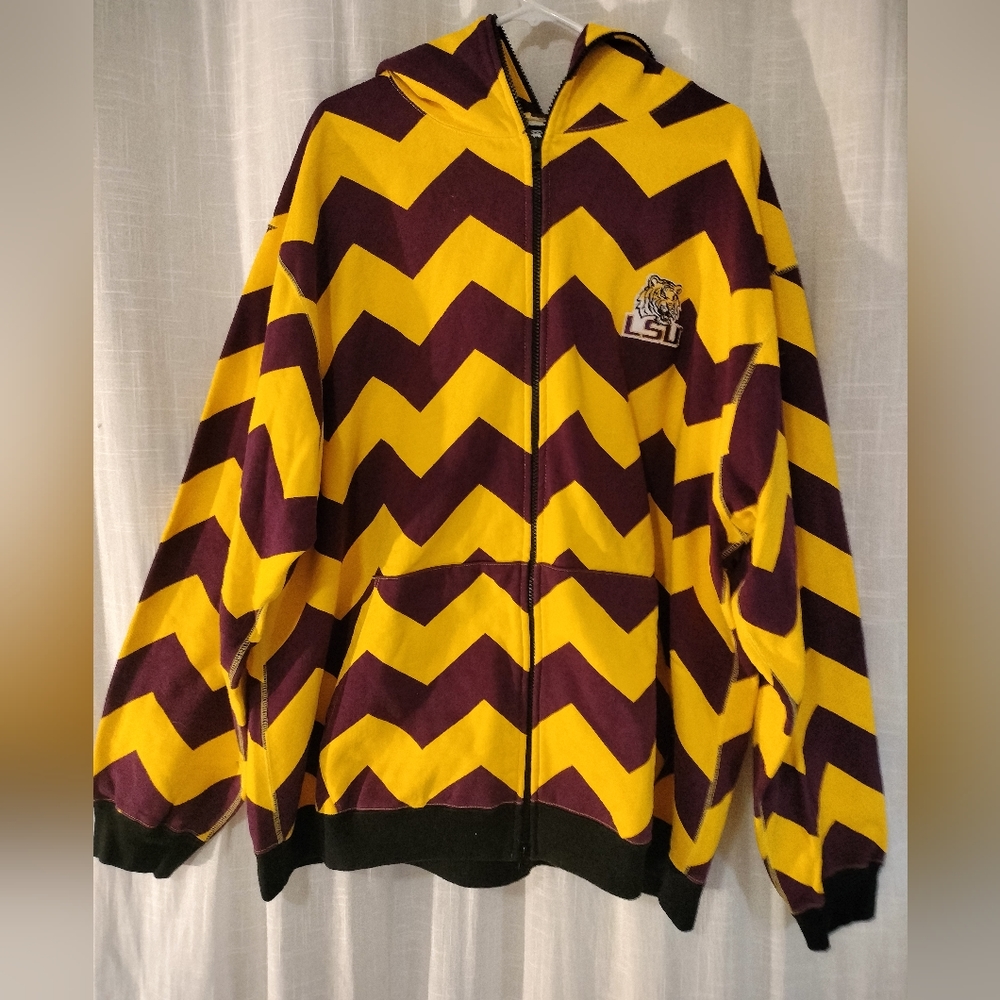 BBC Billionaire Boys Club Charlie Brown Style Hoodie XXL - LSU team logo